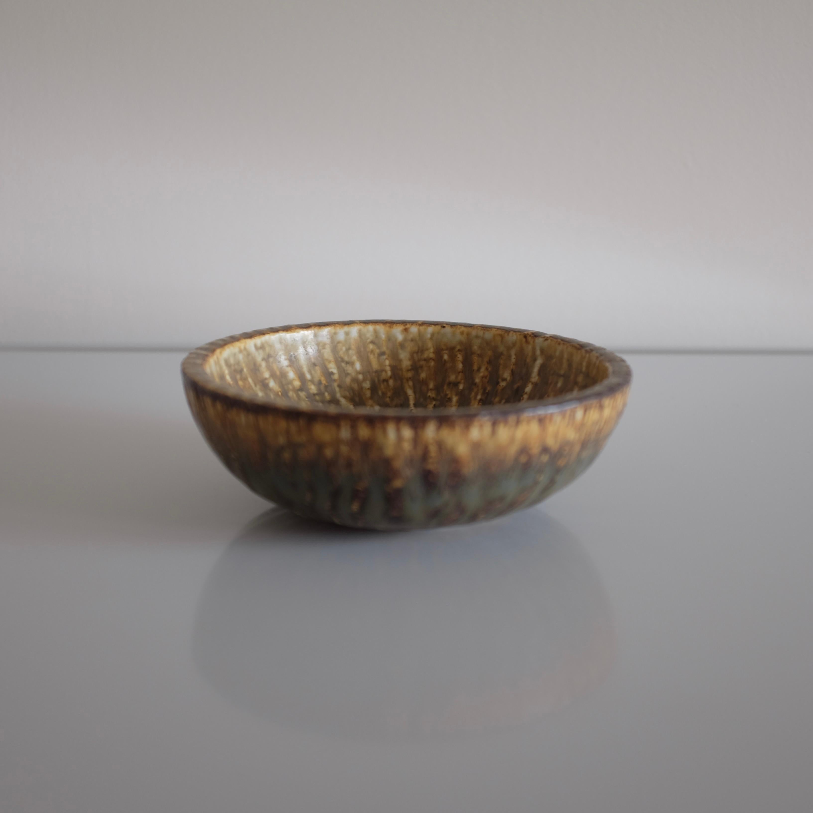 Swedish Rubus ceramic bowl by Gunnar Nylund For Sale