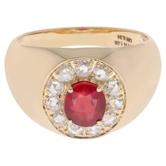 Rubin 1,08 Karat & Diamant Ring