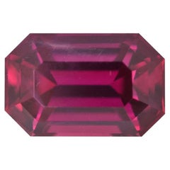 Rubí 1,13 ct Talla Esmeralda Natural Sin Calentar, Gema Suelta