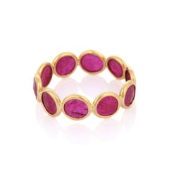 Ruby 18 Karat Gold Eternity Ring