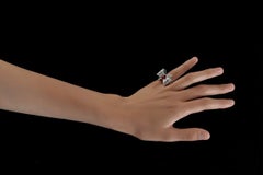 Ruby 18 Karat White Gold “Ribbon Knot” Ring by Édéenne, Paris