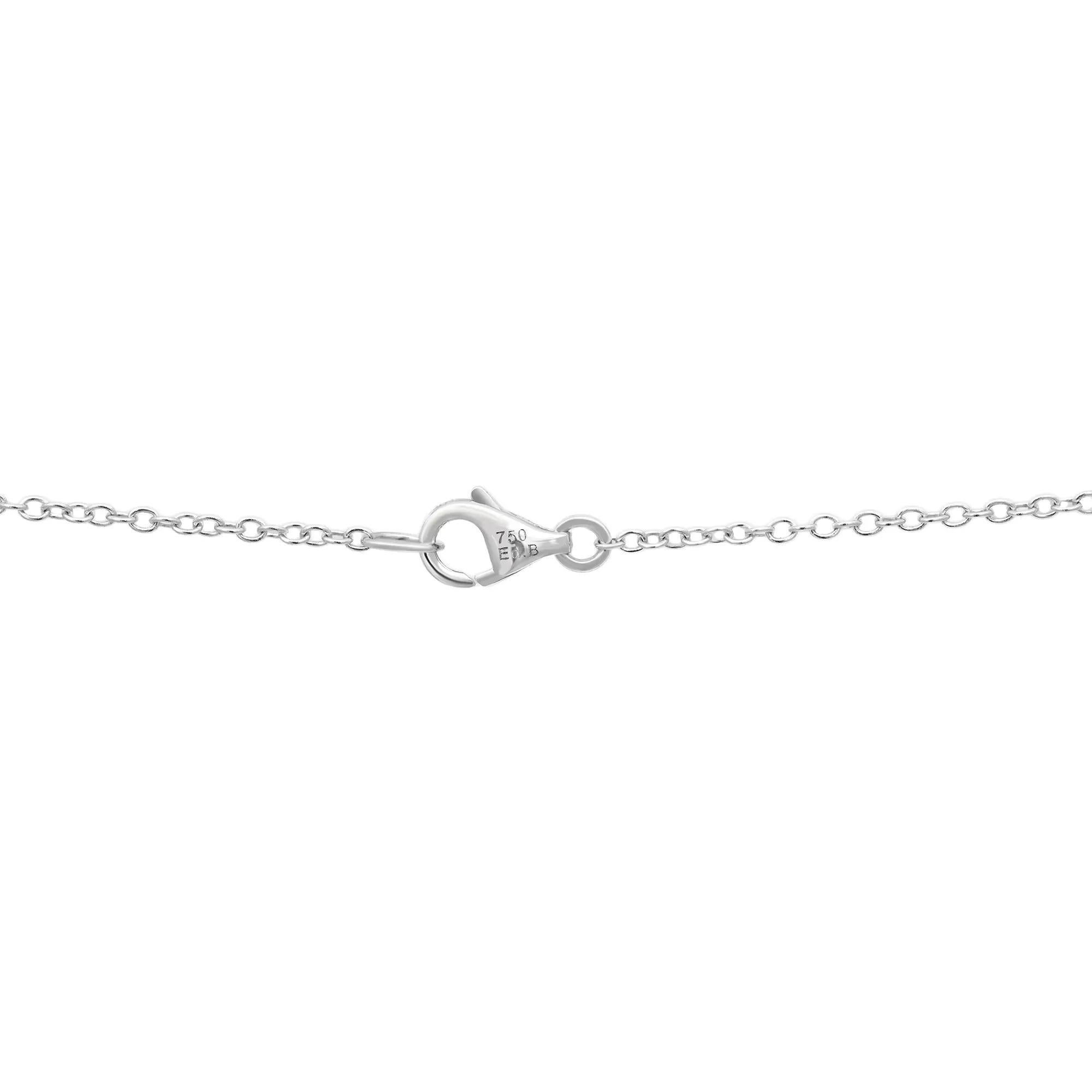 Taille Marquise Collier pendentif papillon en or blanc 18K avec rubis 1.94Ctw et diamant 0.20Ctw en vente