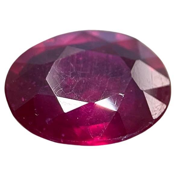 Ruby - 3.68 carat genuine natural ruby For Sale