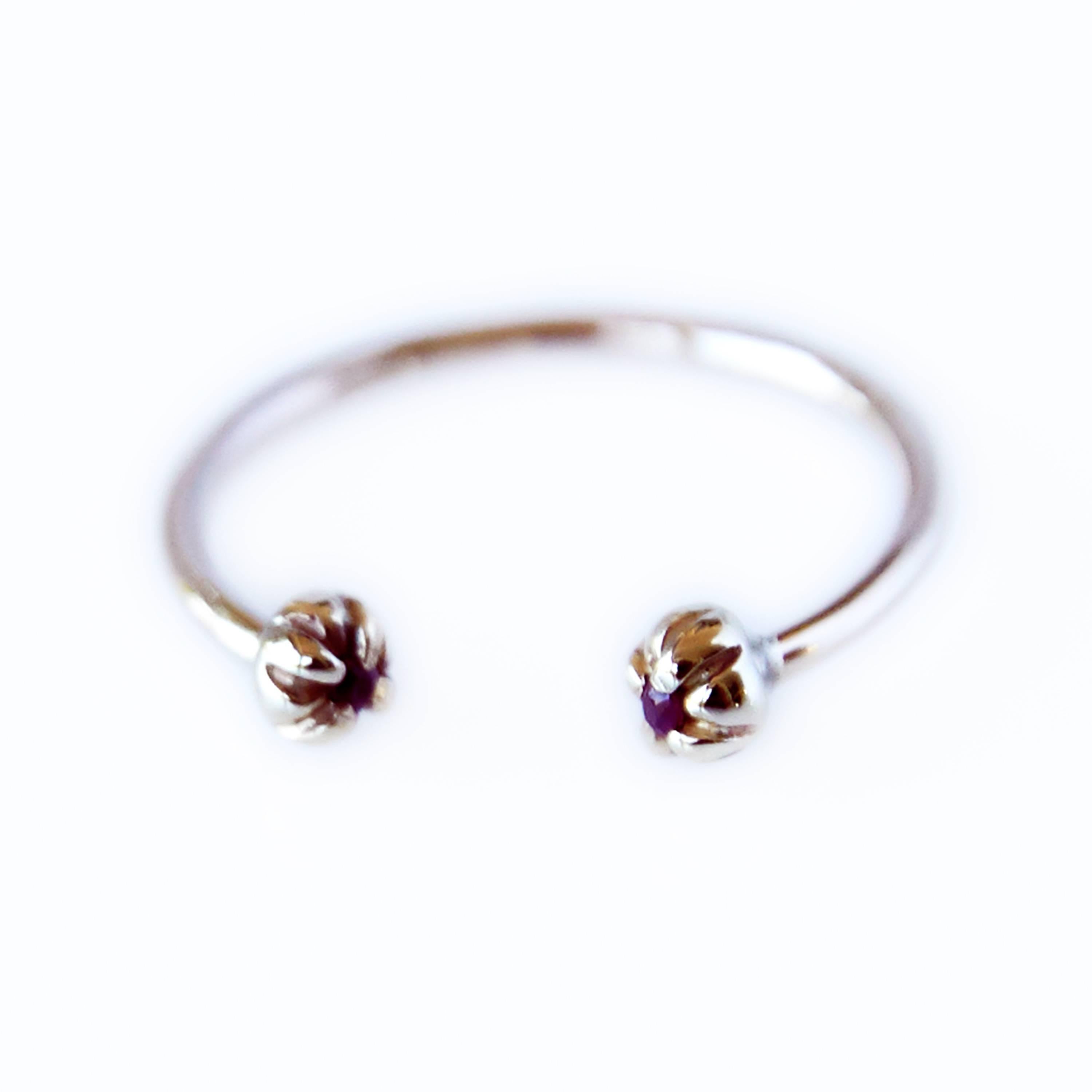 Stack Ring Band Ring Gold Ruby Adjustable Stackable J Dauphin

J DAUPHIN 