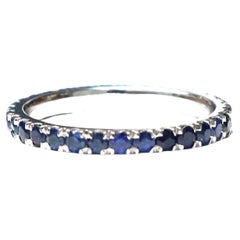 Ruby and Black Diamond Bands in US Size 8.5