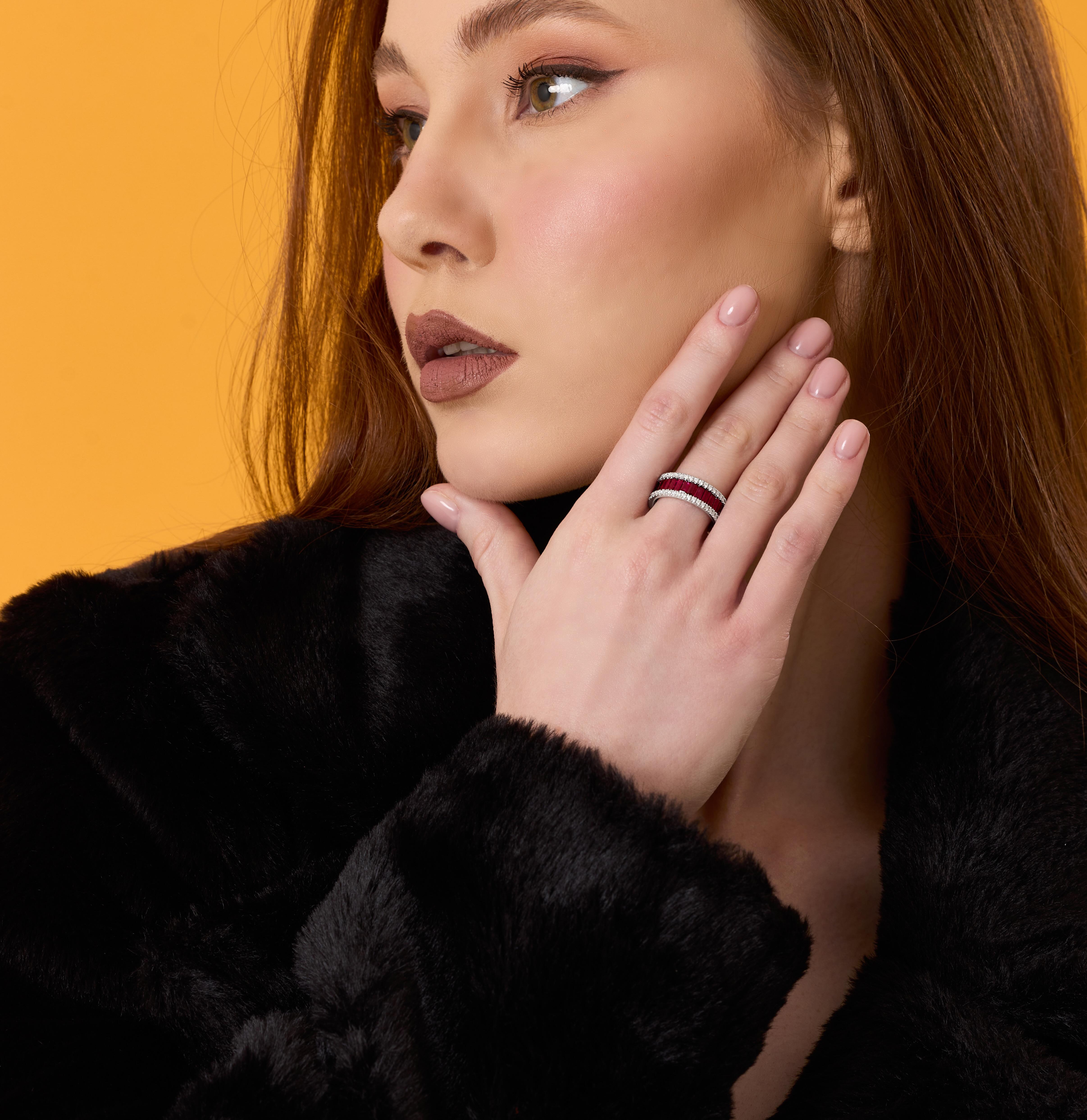 The Kurenai Collection is an exquisite jewelry line that brings together the rich allure of rubies and the timeless elegance of diamonds. Named after the Japanese word “Kurenai,” which means “crimson” and “deep red,” this collection embodies a