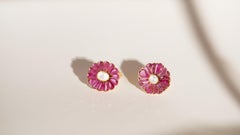 Manpriya B Ruby and Diamond 18 Karat Gold Mughal Motif Cocktail Ring