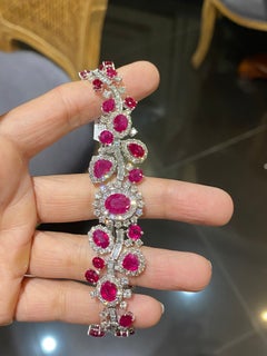 Ruby and Diamond 18K Gold Bracelet
