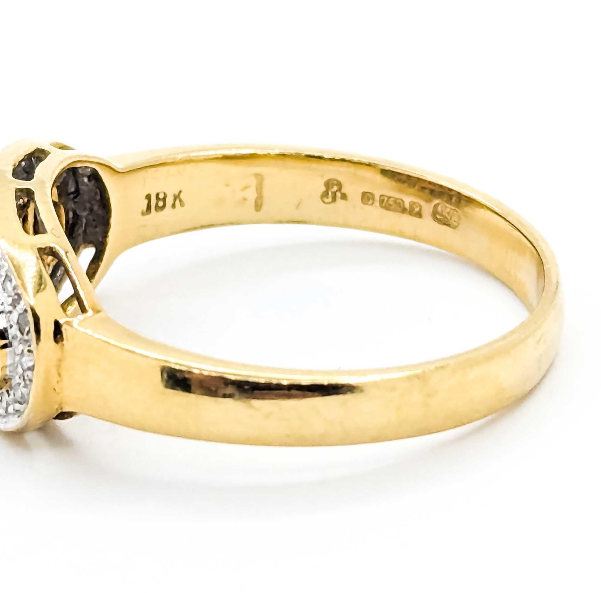 Bague en or 18k avec rubis et diamants Pour femmes en vente