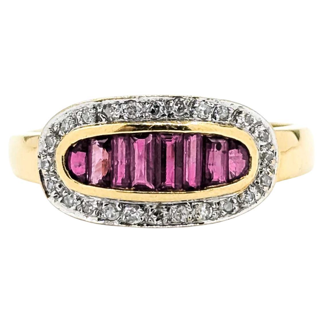 Ruby and Diamond 18k Gold Ring