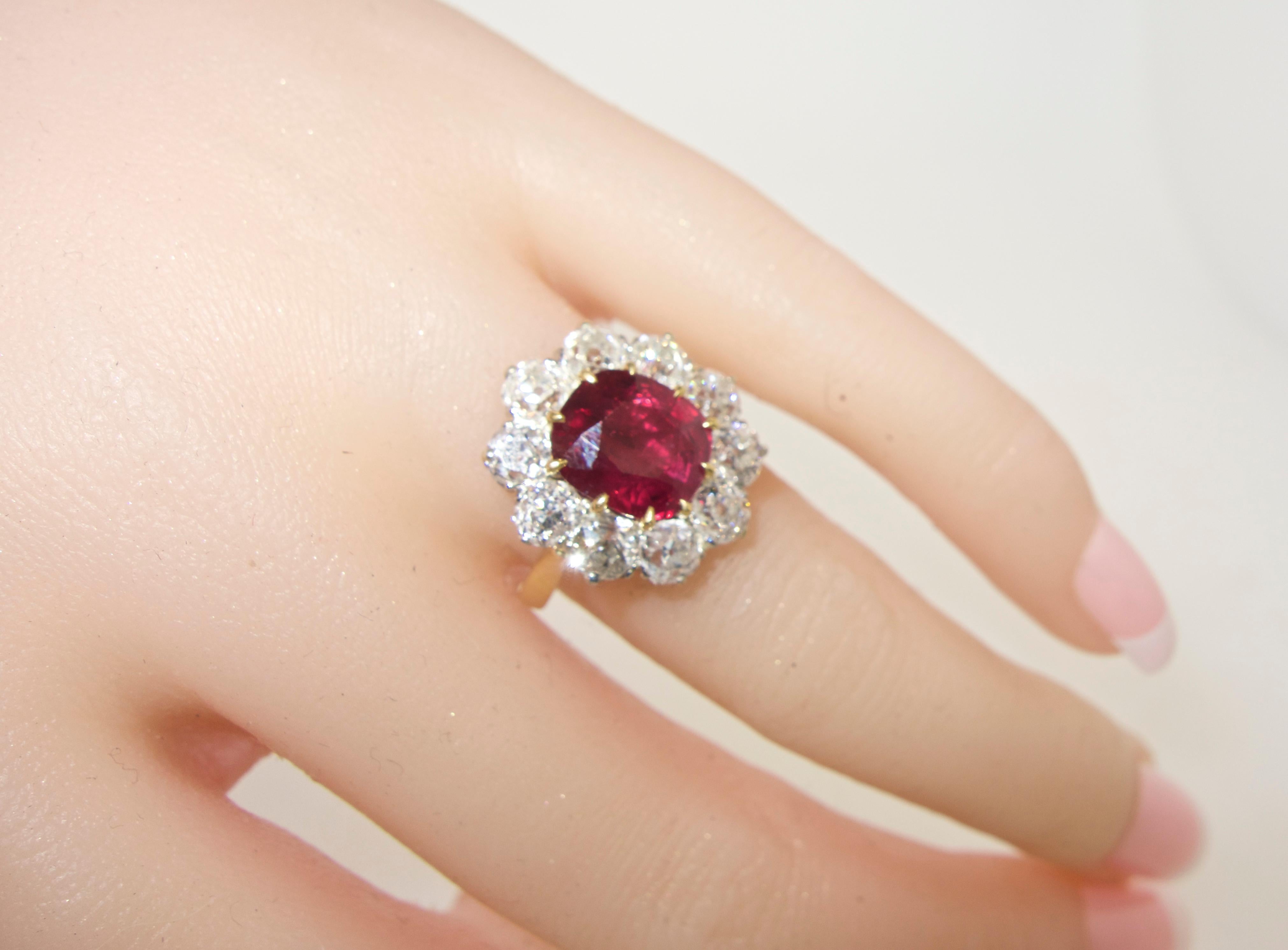 Ruby and Diamond Antique Ring 1