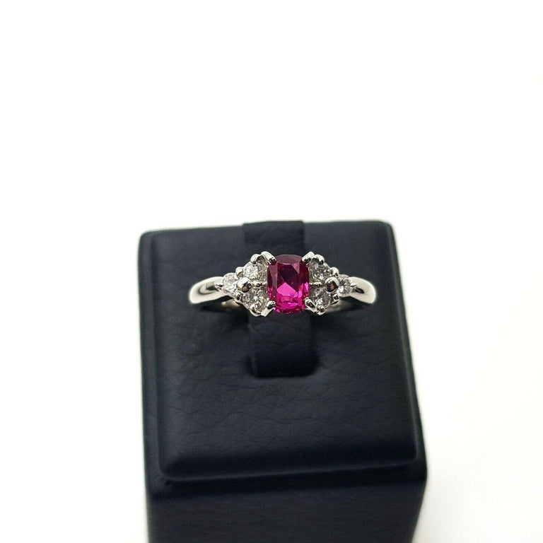 Ruby and Diamond Art Deco Style Ring For Sale at 1stDibs