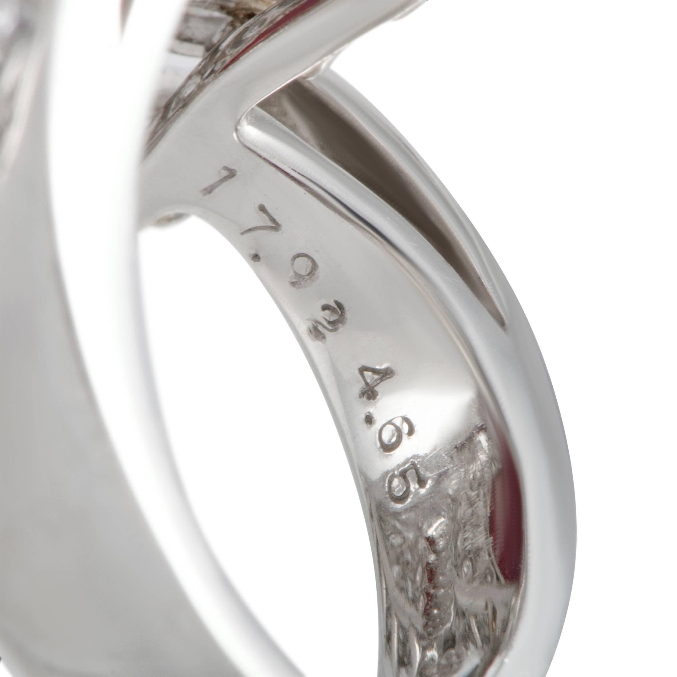 Women's Ruby and Diamond Baguette Platinum Cocktail Ring