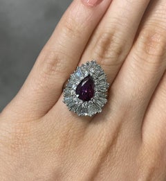 Ruby and Diamond Ballerina Ring