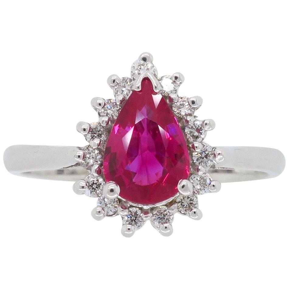 Ruby and Diamond Ballerina Ring