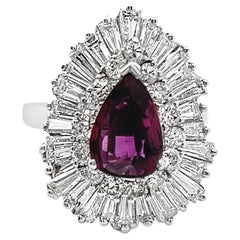 Ruby and Diamond Ballerina Ring