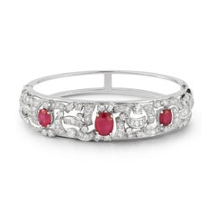 Ruby and Diamond Bangle Bracelet