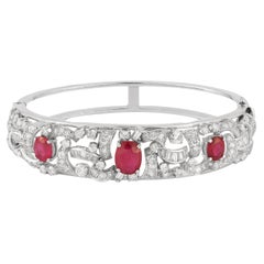 Pulsera de rubíes y diamantes