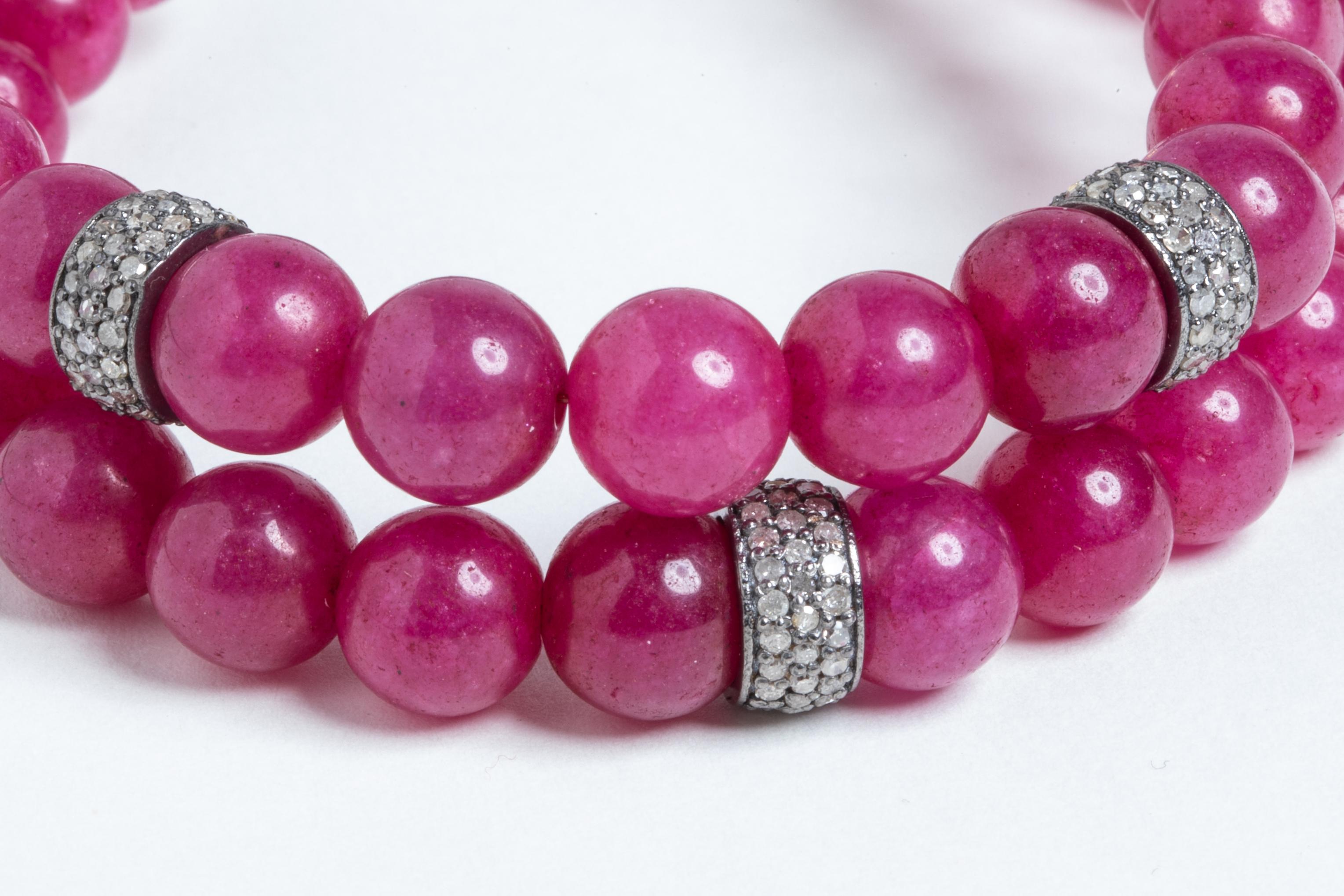 ruby bead bracelet