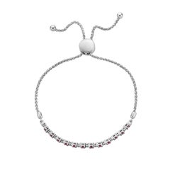 Ruby and Diamond Bolo Bracelet