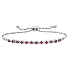 Bracelet Bolo en rubis et diamants