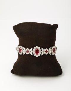 Bracelet en rubis et diamants