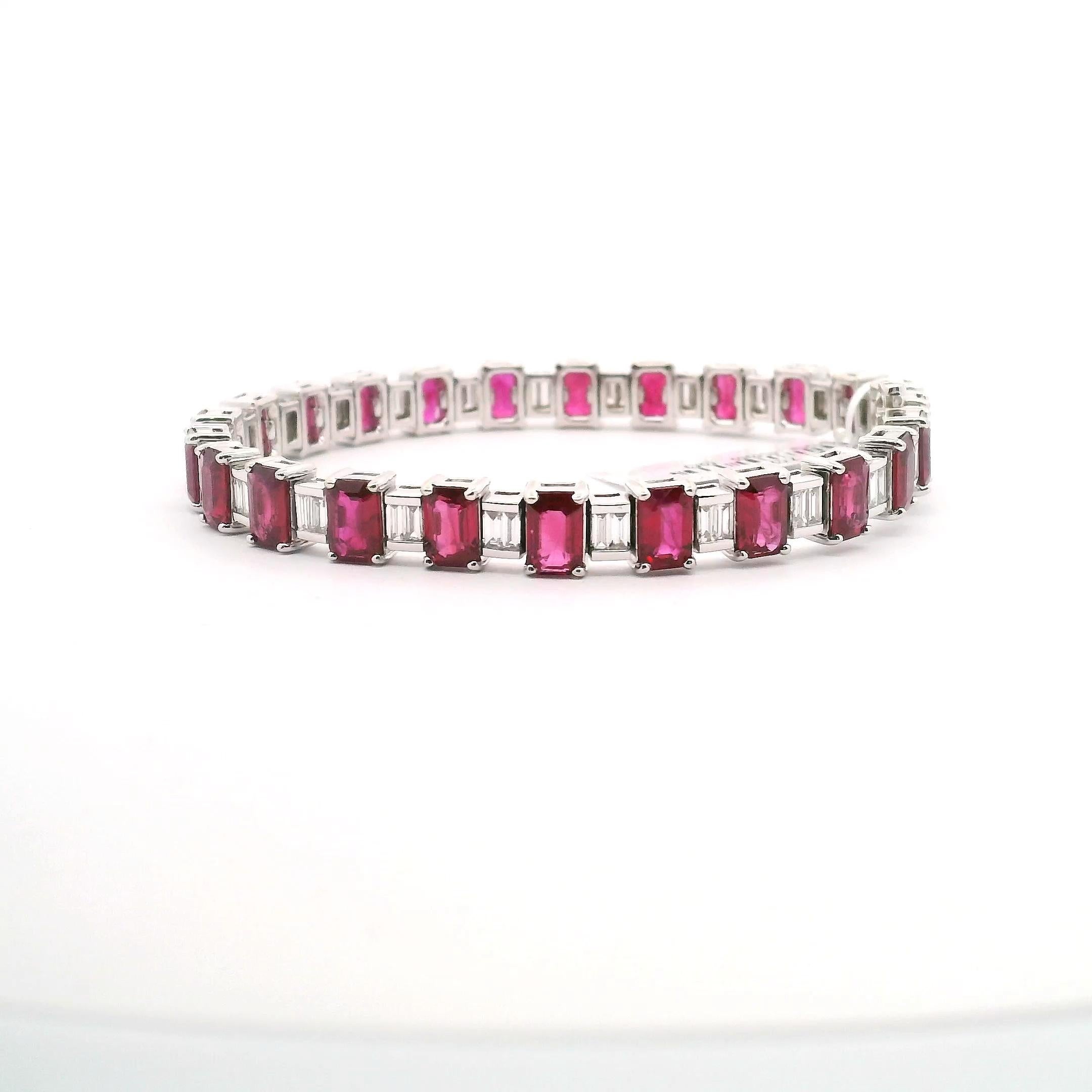 Ruby And Diamond Bracelet For Sale 1