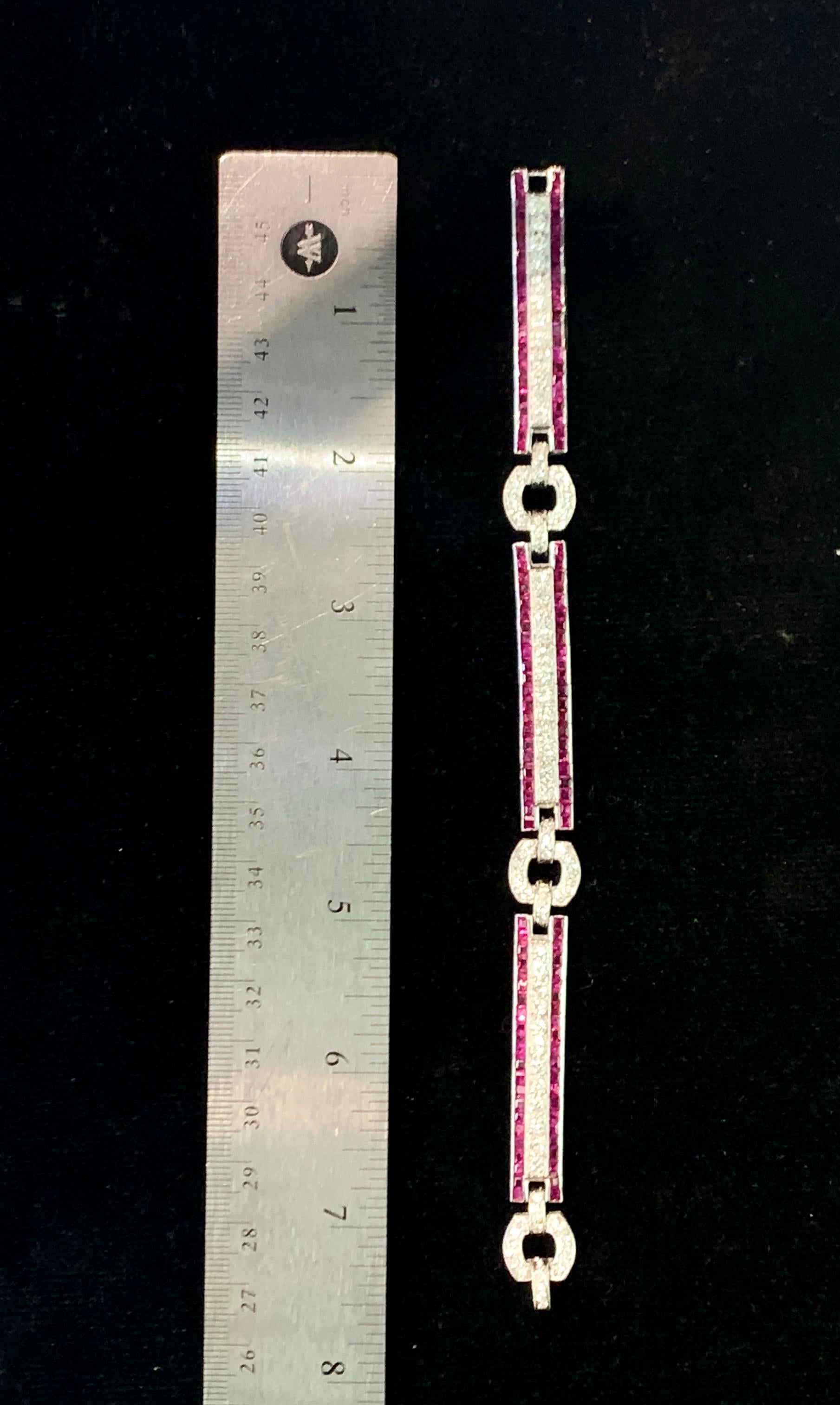 Women's Ruby and Diamond Bracelet