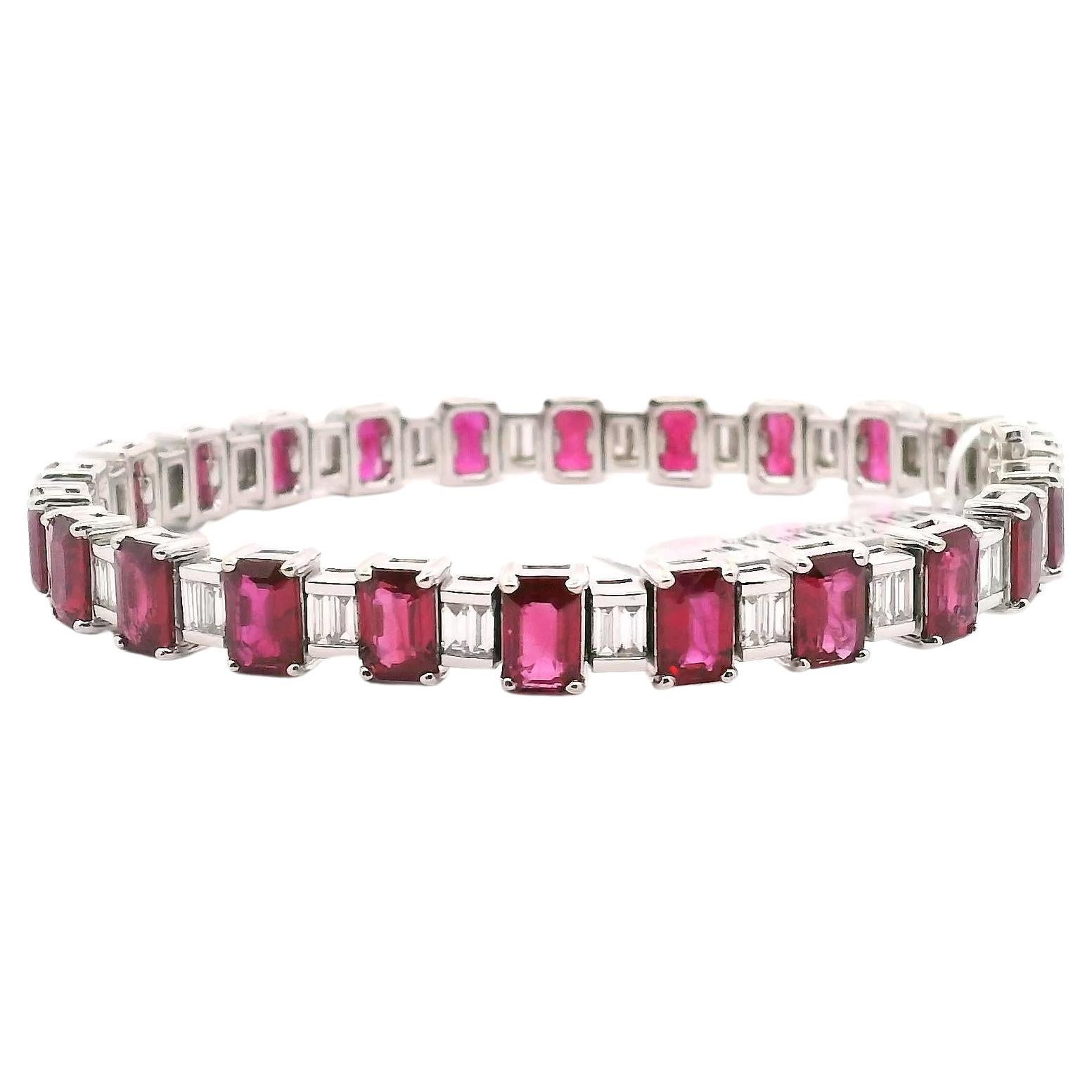 Ruby And Diamond Bracelet