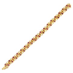 Bracciale con rubini e diamanti