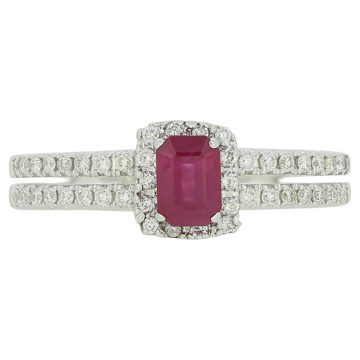 Cluster-Ring mit Rubin und Diamant