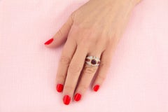 Ruby and Diamond Cocktail Ring Design by Ella Gafter