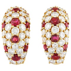 Ruby and Diamond Cuff Earrings by Tiffany & Co.