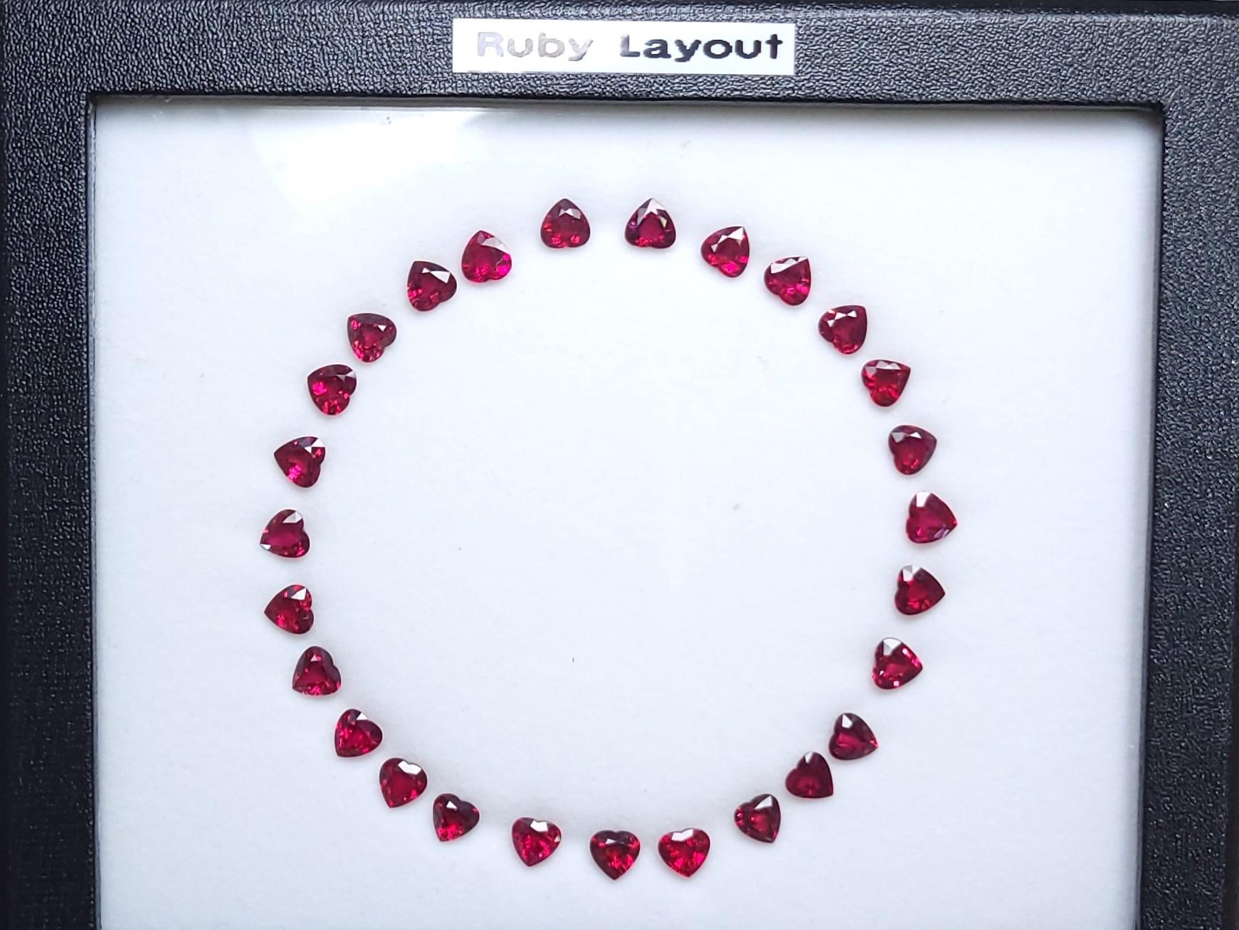 Ruby and Diamond Demi-Parure In New Condition For Sale In Overland Park, KS