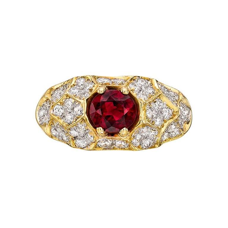 Women's Ruby and Diamond Dress Ring