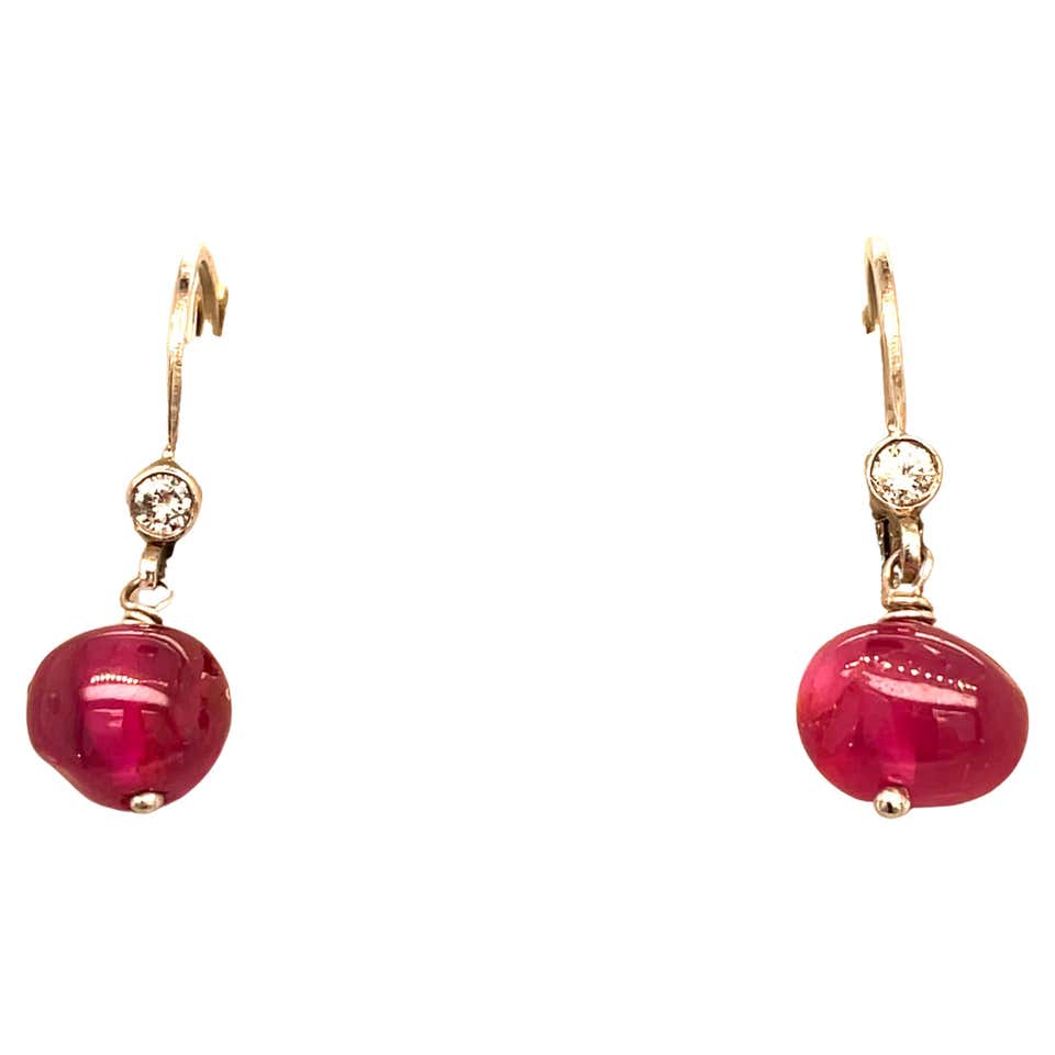 Triple diamond drop earrings Clearance