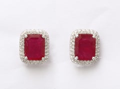 Ruby and Diamond Earrings