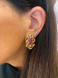 Ruby and Diamond Earrings
