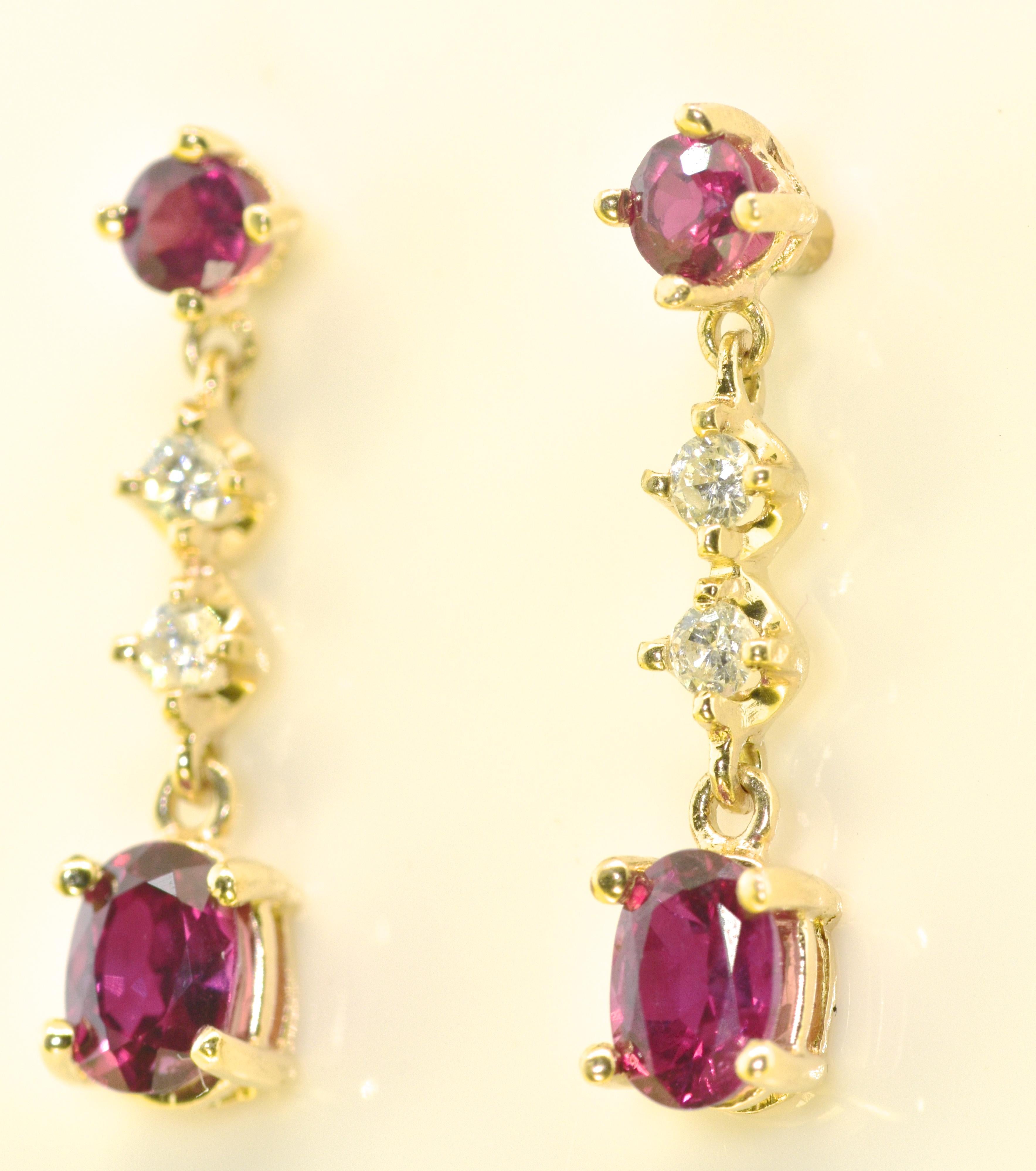 Ruby and Diamond Earrings 2