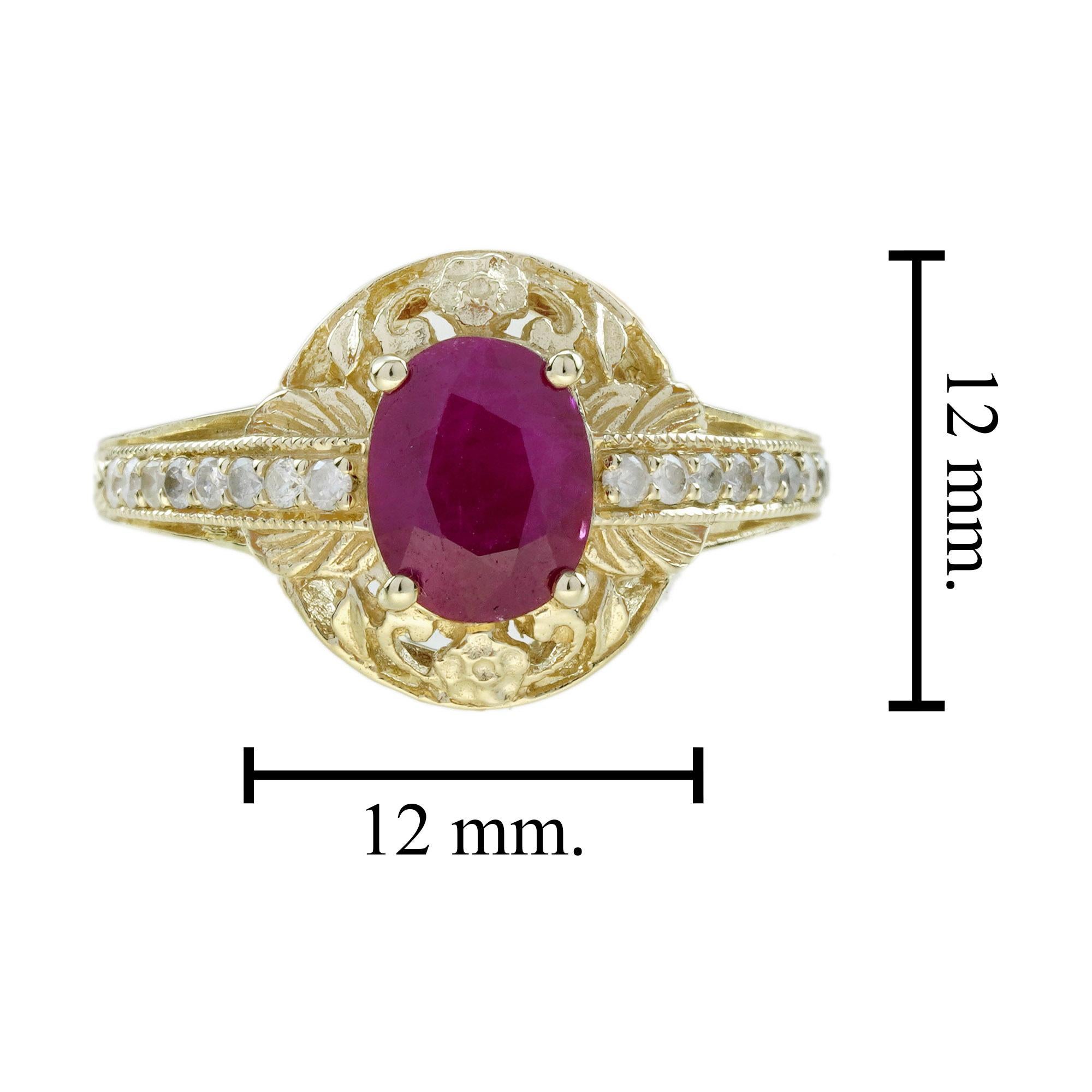 Bague filigrane de style édouardien en or jaune 9 carats Pour femmes en vente