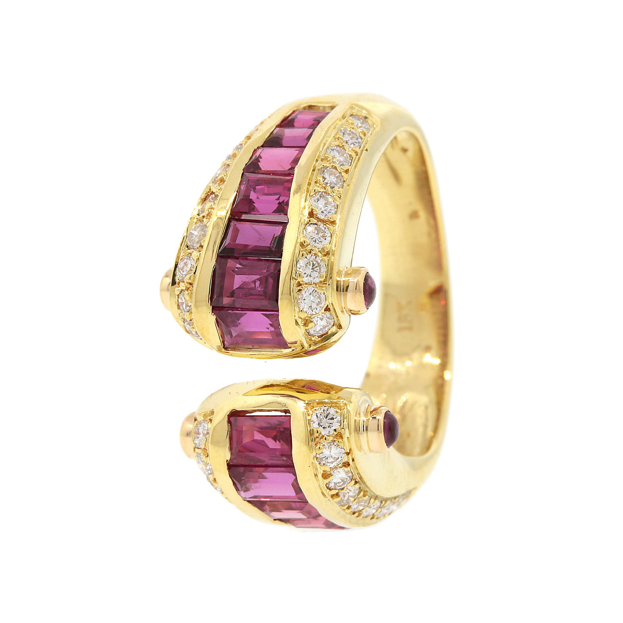 Ruby and Diamond Estate Ring For Sale 1
