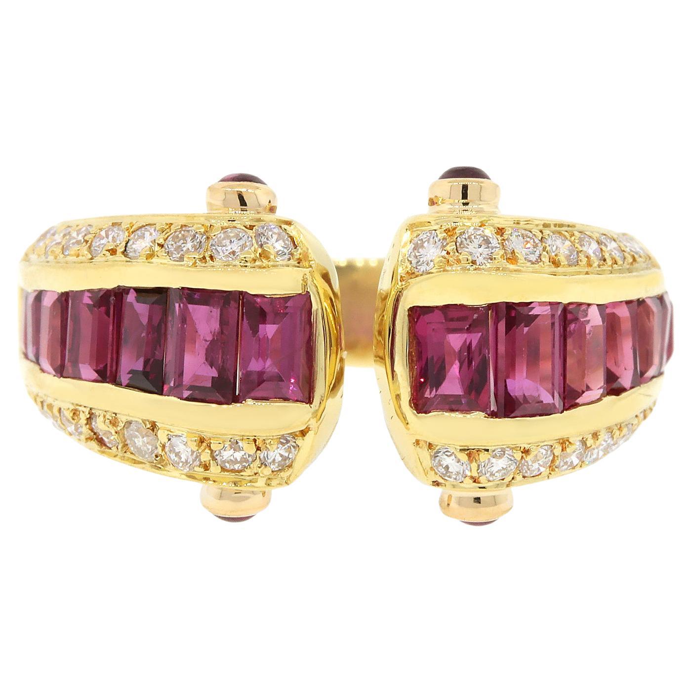 Ruby and Diamond Estate Ring For Sale