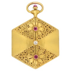 Ruby and Diamond Locket, circa 1890