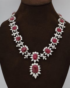 Ruby and Diamond Necklace