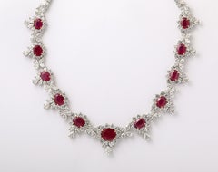 Collier de rubis et de diamants