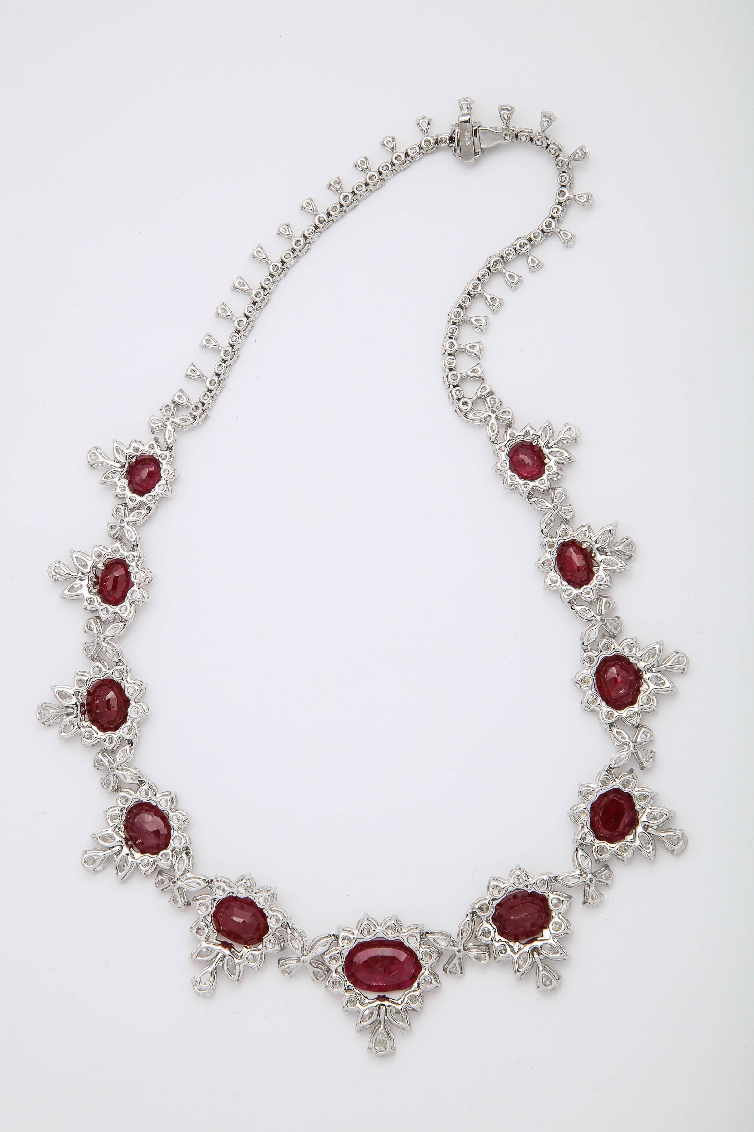 ruby and diamond necklaces