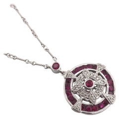 Ruby and Diamond Necklace