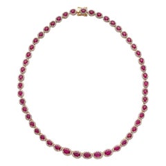 Ruby and Diamond Necklace