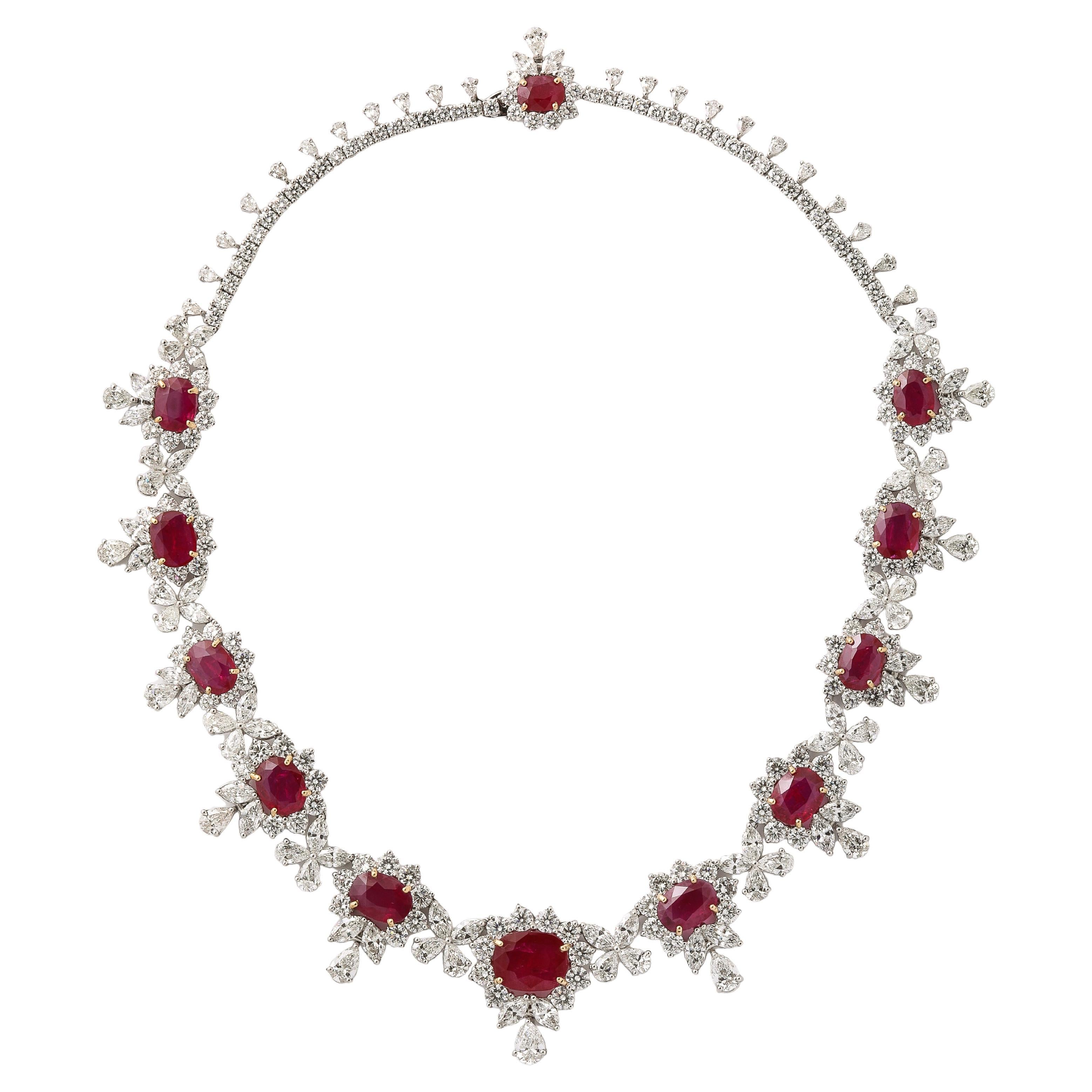 Ruby and Diamond Necklace