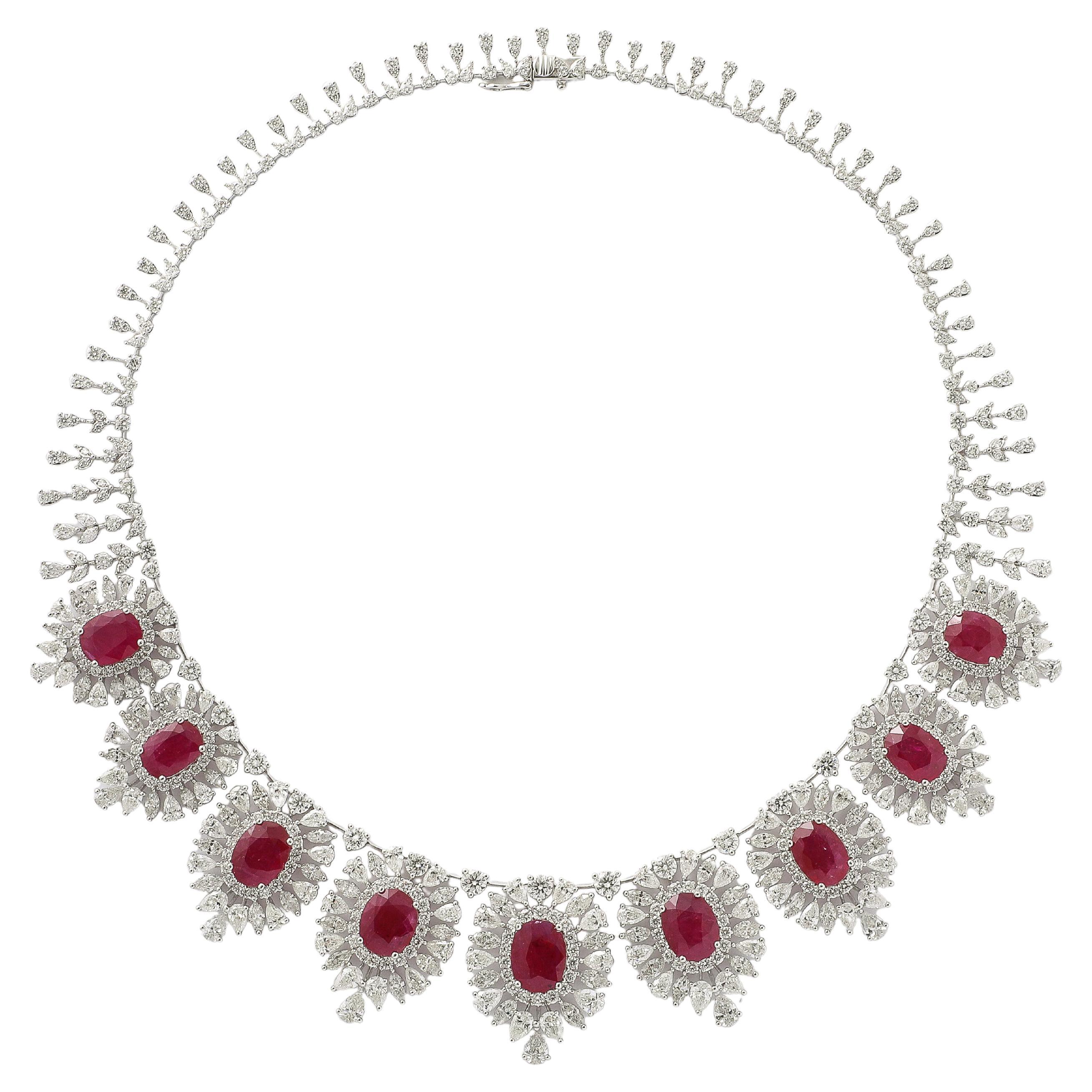 Ruby and Diamond Necklace